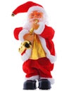 Christmas statue of Santa Claus isolated on white background Royalty Free Stock Photo