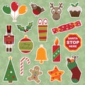 Christmas stickers Royalty Free Stock Photo
