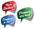 Christmas stickers Royalty Free Stock Photo