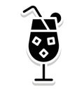 margarita, mocktail Isolated Vector Icon that can be easily modified or edit in any style