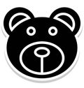 Teddy, teddy bear Isolated Vector Icon that can be easily modified or edit in any style Royalty Free Stock Photo