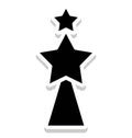 Star Isolated Vector Icon that can be easily modified or edit in any style Royalty Free Stock Photo