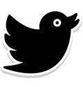 sparrow, twitter Isolated Vector Icon that can be easily modified or edit in any style Royalty Free Stock Photo