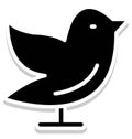 sparrow, twitter Isolated Vector Icon that can be easily modified or edit in any style Royalty Free Stock Photo