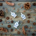 Christmas still life. Flat lay. Top view Royalty Free Stock Photo