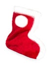 Christmas stocking, boots solated on white