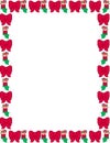 Christmas stocking border or frame with vector available Royalty Free Stock Photo