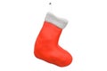 Christmas stocking, 3D rendering Royalty Free Stock Photo