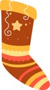 Christmas Stocking Icon Royalty Free Stock Photo