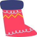 Christmas Stocking Icon Royalty Free Stock Photo