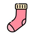 Christmas stocking icon Vector illustration Royalty Free Stock Photo