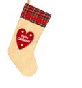 Christmas stocking on a white background Royalty Free Stock Photo