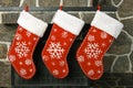 Christmas stockings Royalty Free Stock Photo