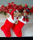 Christmas Stockings on the Mantle