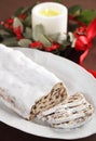 Christmas stollen Royalty Free Stock Photo
