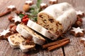 Christmas stollen Royalty Free Stock Photo