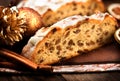 Christmas Stollen Royalty Free Stock Photo