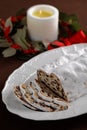 Christmas stollen Royalty Free Stock Photo