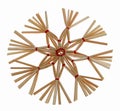 Christmas straw star Royalty Free Stock Photo