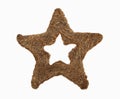 Christmas straw star Royalty Free Stock Photo