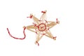Christmas straw star Royalty Free Stock Photo