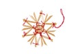 Christmas straw star Royalty Free Stock Photo