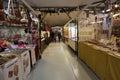 Christmas street market Fiera di Natale in Bologna city center. Italy