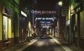 Christmas street in Omegna city