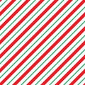 Seamless Christmas stripes wrapping paper pattern