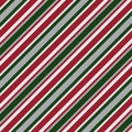 Christmas Stripe seamless pattern background in diagonal style