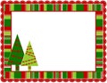 Christmas Stripped Frame Royalty Free Stock Photo