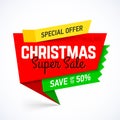 Christmas Super Sale banner