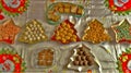 Christmas sweets in trays