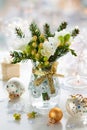 Christmas table decoration Royalty Free Stock Photo