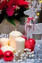 Christmas table decoration Royalty Free Stock Photo