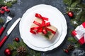 Christmas table setting Royalty Free Stock Photo