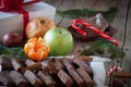 Christmas Table With Sweets Royalty Free Stock Photo