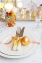 Christmas Tableware set Royalty Free Stock Photo
