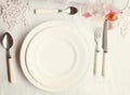 Christmas Tableware set Royalty Free Stock Photo