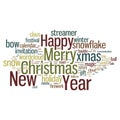 Christmas Tag Cloud Royalty Free Stock Photo