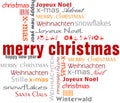 Christmas Tag Cloud Royalty Free Stock Photo