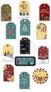 Christmas tags cute collection Royalty Free Stock Photo