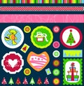 Christmas tags vector Royalty Free Stock Photo