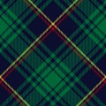 Christmas tartan plaid pattern in red, green, yellow, navy blue. Seamless check graphic vector for winter flannel shirt, scarf. Royalty Free Stock Photo