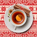 Christmas tea with spices, aromatic mulled wine