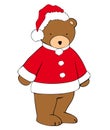 Christmas teddy-bear. Royalty Free Stock Photo
