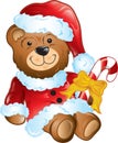 Christmas teddy beay Royalty Free Stock Photo