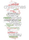 Christmas text cloud