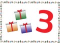 Christmas Themed Kids Number Series 3