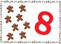 Christmas Themed Kids Number Series 8